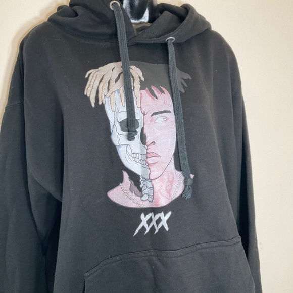Xxxtentacion Rapper Black Hoodie Size XL - Picture 9 of 10